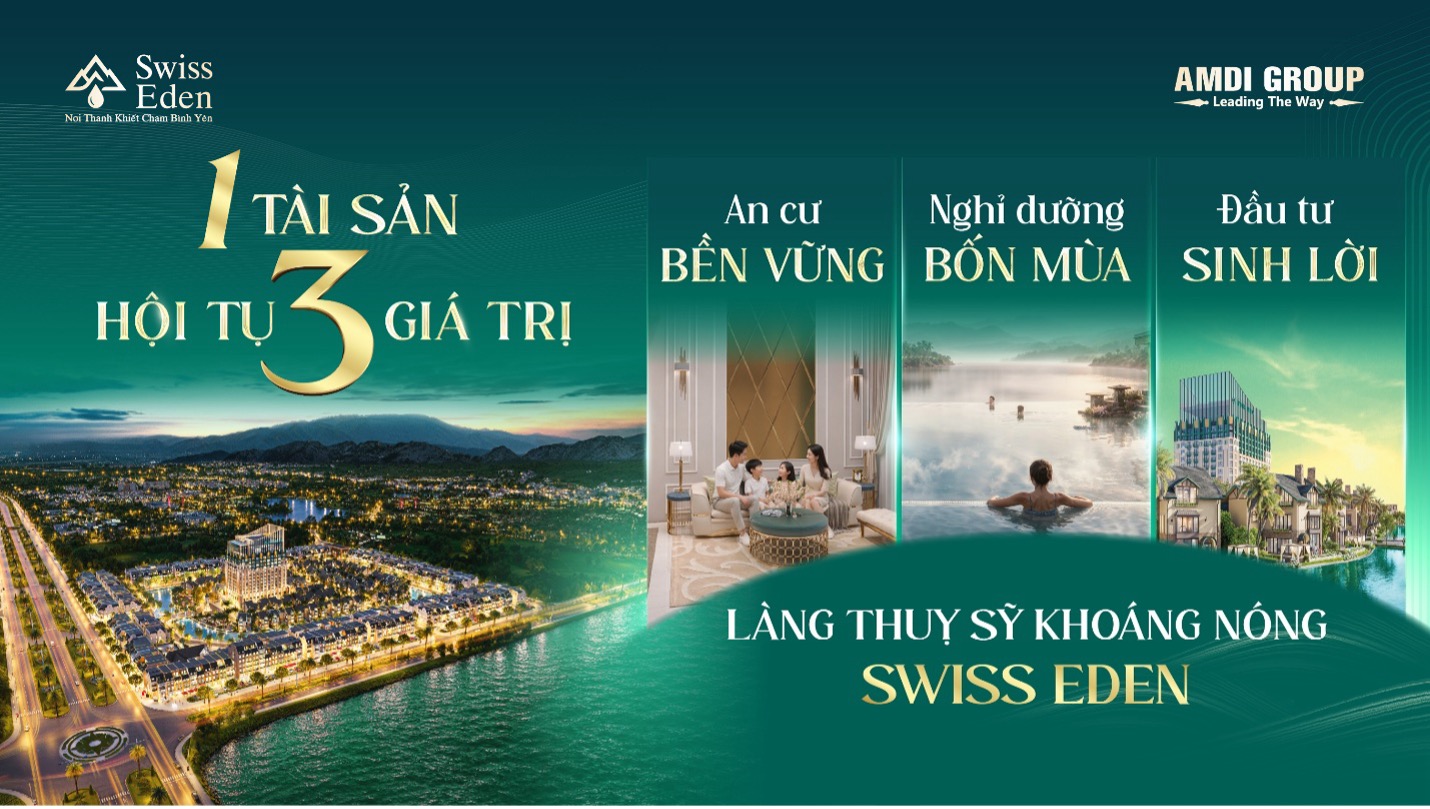 AMDI Group thắng lớn với Swiss Eden tại Dot Property Vietnam Awards 2026