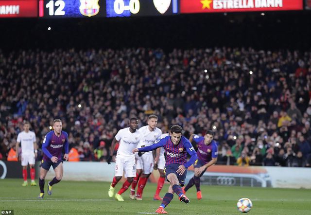 Đánh bại Sevilla 6-1, Barcelona tiến vào bán kết Cúp Nhà vua Chia sẻ