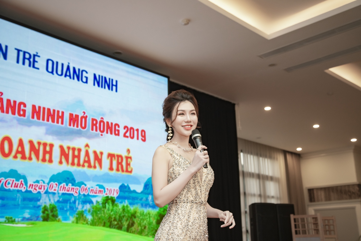 MC Hải Anh gây ấn tượng trong giải ra mắt CLB Golf Doanh Nhân Trẻ  tại Quảng Ninh