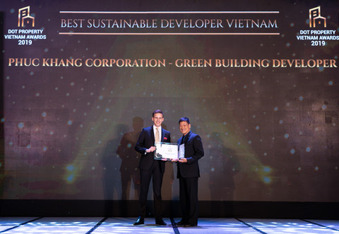 Phuc Khang Corporation đoạt 2 giải thưởng tại DOT Property Vietnam Awards 2019