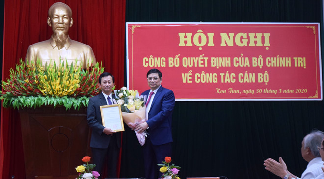 Ông Dương Văn Trang được điều động làm Bí thư tỉnh Kon Tum