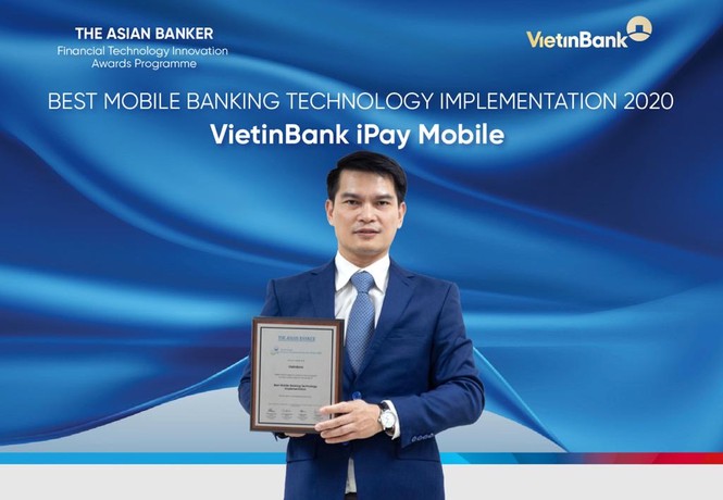 VietinBank xuất sắc nhận giải “Ứng dụng ngân hàng trên điện thoại tốt nhất” khu vực Châu Á