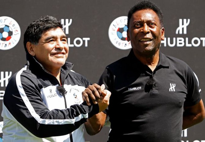 Vua bóng đá Pele sốc khi 'đối thủ' vĩ đại Maradona vĩnh viễn ra đi