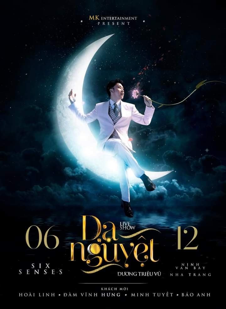 Dương Triệu Vũ dùng thuyền buồm làm sân khấu phụ, sân khấu chính dựng trên mặt biển