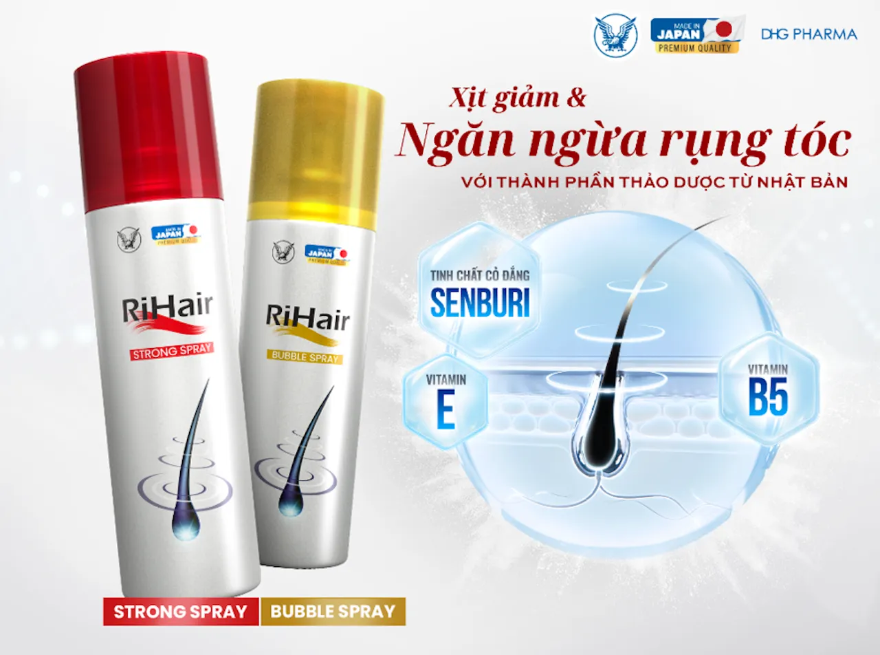 RiHair Spray – Giải pháp chăm sóc và nuôi dưỡng mái tóc chắc khỏe từ Nhật Bản ra mắt tại Việt Nam
